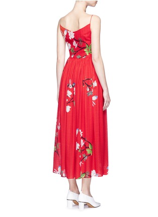 Back View - Click To Enlarge - HELEN LEE - Flying bunny and floral print silk dress