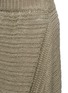 Detail View - Click To Enlarge - STELLA MCCARTNEY - Chunky stitch asymmetric linen knit skirt