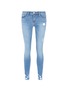 Main View - Click To Enlarge - FRAME - 'Le Skinny de Jeanne' mid rise ripped jeans
