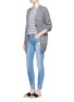 Figure View - Click To Enlarge - FRAME - 'Le Skinny de Jeanne' mid rise ripped jeans