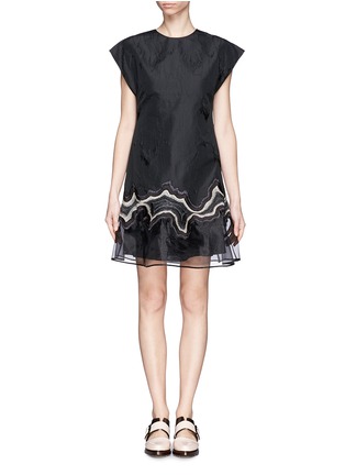 Main View - Click To Enlarge - 3.1 PHILLIP LIM - Geode embroidery flounce dress