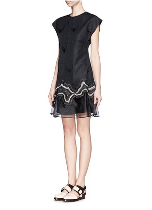Figure View - Click To Enlarge - 3.1 PHILLIP LIM - Geode embroidery flounce dress
