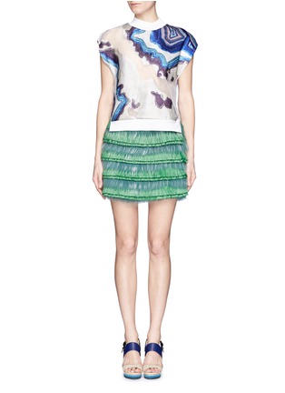Figure View - Click To Enlarge - 3.1 PHILLIP LIM - Geode embroidery sheer top