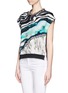 Front View - Click To Enlarge - 3.1 PHILLIP LIM - Embellished neckline printed front top