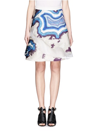 Main View - Click To Enlarge - 3.1 PHILLIP LIM - Geode embroidery sheer skirt
