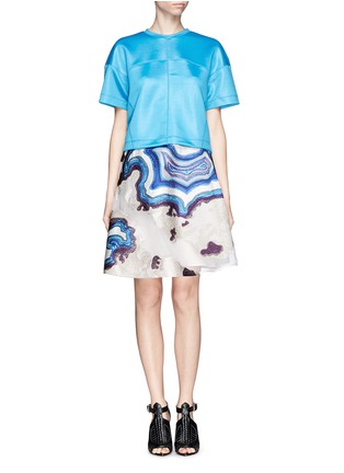 Figure View - Click To Enlarge - 3.1 PHILLIP LIM - Geode embroidery sheer skirt