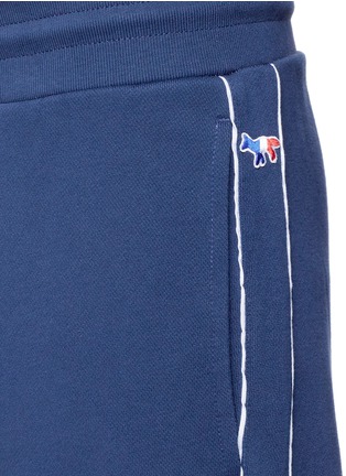 Detail View - Click To Enlarge - MAISON KITSUNÉ - 'Fancy' fox logo appliqué sweatpants