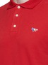 Detail View - Click To Enlarge - MAISON KITSUNÉ - Fox logo appliqué cotton polo shirt
