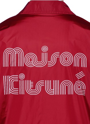 Detail View - Click To Enlarge - MAISON KITSUNÉ - Logo print blouson windbreaker jacket