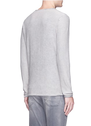Back View - Click To Enlarge - SCOTCH & SODA - Washed purl knit long sleeve T-shirt