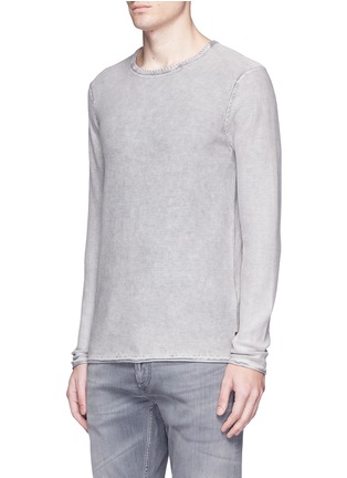 Front View - Click To Enlarge - SCOTCH & SODA - Washed purl knit long sleeve T-shirt