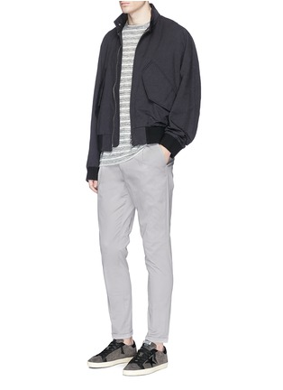 Figure View - Click To Enlarge - SCOTCH & SODA - 'Blake' roll cuff slim fit chinos