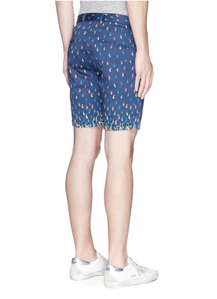 Back View - Click To Enlarge - SCOTCH & SODA - Paisley print cotton twill shorts