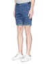 Front View - Click To Enlarge - SCOTCH & SODA - Paisley print cotton twill shorts