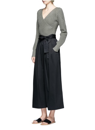 Figure View - Click To Enlarge - TOME - Belted cotton karate pants