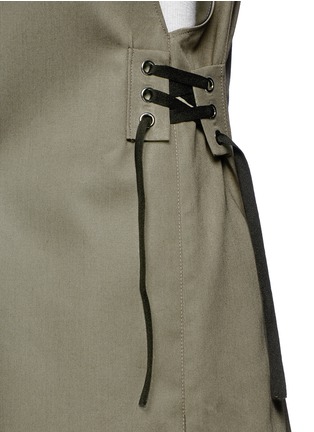 Detail View - Click To Enlarge - TOME - Belted sleeveless cotton trench coat