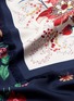 Detail View - Click To Enlarge - FRANCO FERRARI - Contrast floral print silk scarf