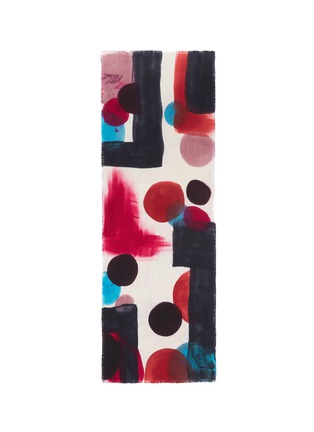 Main View - Click To Enlarge - FRANCO FERRARI - 'Grido' hand painted abstract print wool scarf