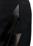 Detail View - Click To Enlarge - NEIL BARRETT - Thunderbolt leather patch crepe skirt