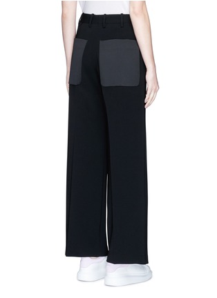 Back View - Click To Enlarge - NEIL BARRETT - Pleated wide leg suiting pants
