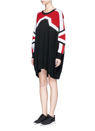 Front View - Click To Enlarge - NEIL BARRETT - 'Minimal Cowboy' knit dress