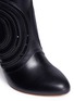 Detail View - Click To Enlarge - FRANCESCO RUSSO - Ladder stitch cutout leather boots