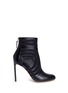 Main View - Click To Enlarge - FRANCESCO RUSSO - Ladder stitch cutout leather boots