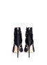 Back View - Click To Enlarge - FRANCESCO RUSSO - Cutout leather lace-up sandals