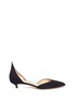Main View - Click To Enlarge - FRANCESCO RUSSO - Suede d'Orsay pumps