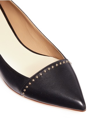 Detail View - Click To Enlarge - FRANCESCO RUSSO - Dome stud nappa leather pumps