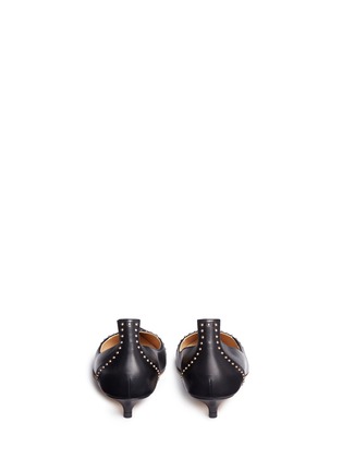 Back View - Click To Enlarge - FRANCESCO RUSSO - Dome stud nappa leather pumps