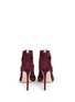 Back View - Click To Enlarge - FRANCESCO RUSSO - Caged suede sandal booties