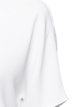 Detail View - Click To Enlarge - VINCE - Pintuck pleat V-neck blouse