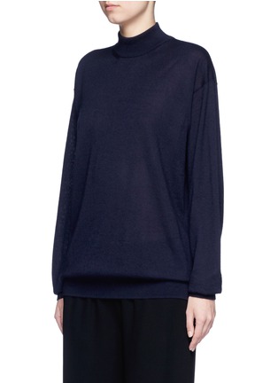 Front View - Click To Enlarge - THE ROW - 'Alen' cashmere-silk turtleneck sweater