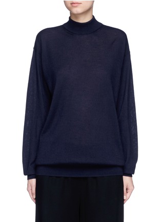 Main View - Click To Enlarge - THE ROW - 'Alen' cashmere-silk turtleneck sweater