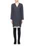 Main View - Click To Enlarge - VINCE - Pintuck pleat silk tunic dress