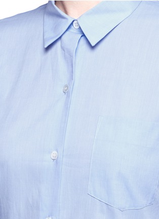 Detail View - Click To Enlarge - THEORY - 'Perfect' box pleat cotton shirt