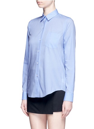 Front View - Click To Enlarge - THEORY - 'Perfect' box pleat cotton shirt