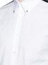 Detail View - Click To Enlarge - ALEXANDER MCQUEEN - 'Brad Pitt' grosgrain stripe stud cotton shirt