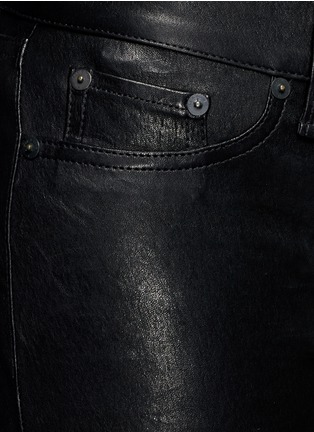 Detail View - Click To Enlarge - RAG & BONE - 'Skinny' stretch lambskin leather pants
