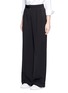 Front View - Click To Enlarge - STELLA MCCARTNEY - Tailored dry wool wide leg trousers
