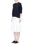 Figure View - Click To Enlarge - VINCE - 3/4 sleeve cashmere sweater