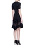Back View - Click To Enlarge - GIVENCHY - Contrast mesh panel knit dress