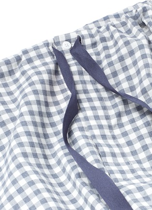 Detail View - Click To Enlarge - ARAKS - 'Ally' gingham check organic cotton pyjama pants