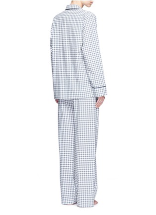 Back View - Click To Enlarge - ARAKS - 'Ally' gingham check organic cotton pyjama pants
