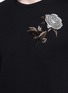 Detail View - Click To Enlarge - ALEXANDER MCQUEEN - Floral embroidery jersey T-shirt