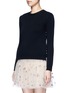 Front View - Click To Enlarge - VALENTINO GARAVANI - 'Rockstud Untitled 07' cashmere sweater