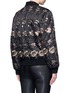 Back View - Click To Enlarge - GIVENCHY - Metallic floral embroidered bomber jacket