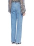 Back View - Click To Enlarge - CHLOÉ - Frayed cuff cotton jeans