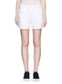 Main View - Click To Enlarge - JAMES PERSE - Cotton-linen piqué shorts